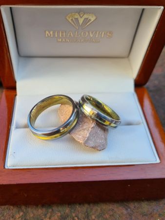 timea and szabolcs titanium wedding rings