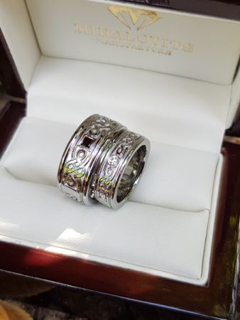 virag and davids stainless steel wedding ring